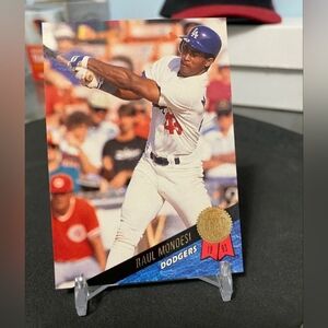 1993 Leaf Baseball #473 Raul Mondesi RC Los Angeles Dodgers Pack Fresh